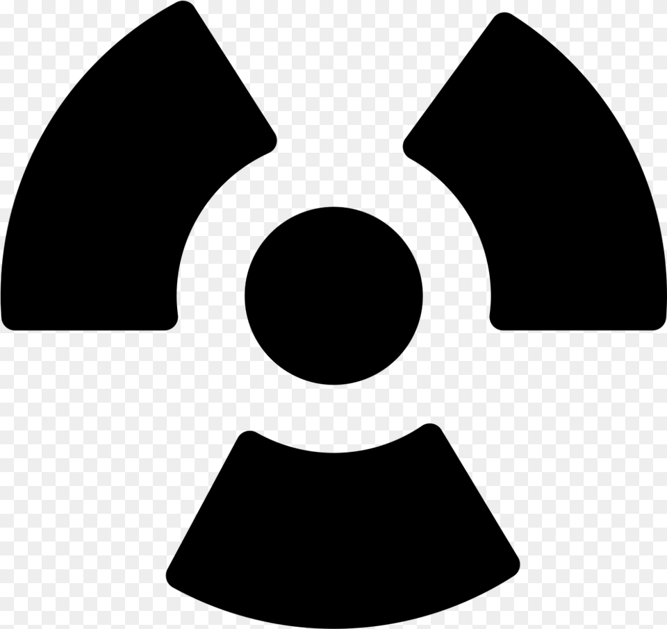 Radiation Hazard Symbol, Gray Png Image