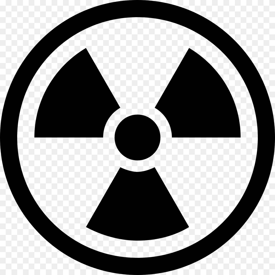 Radiation Radioactive Symbol, Gray Free Png