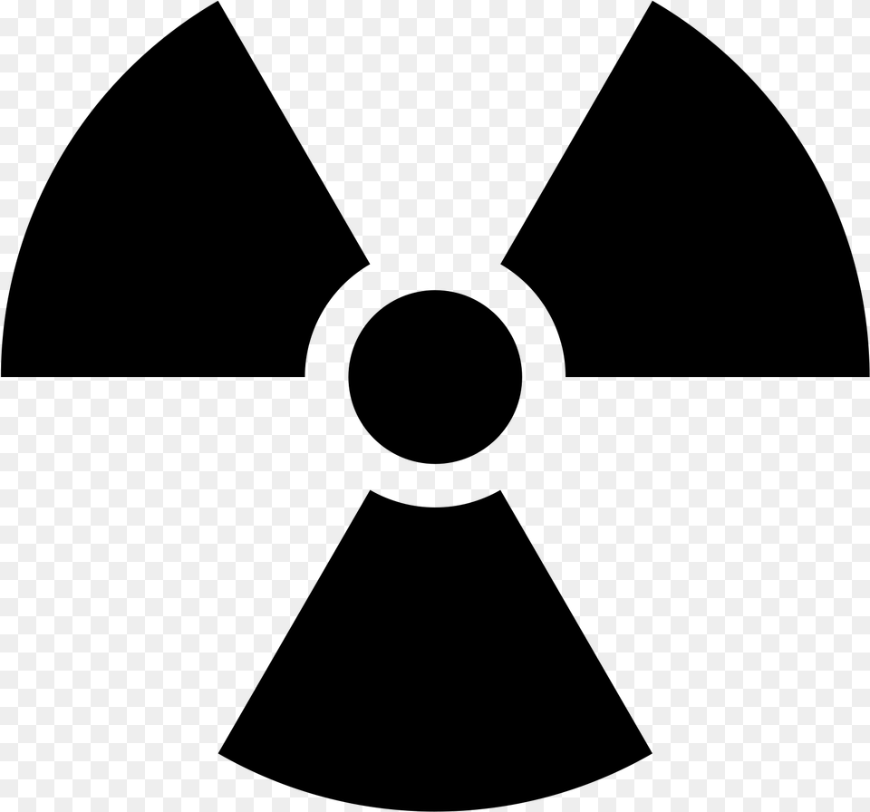 Radiation Symbol, Gray Png