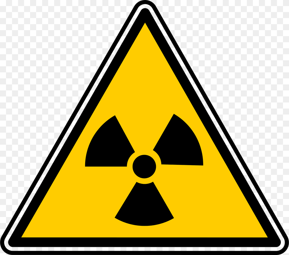 Radiation Warning Sign Clipart, Symbol, Triangle, Road Sign Free Png