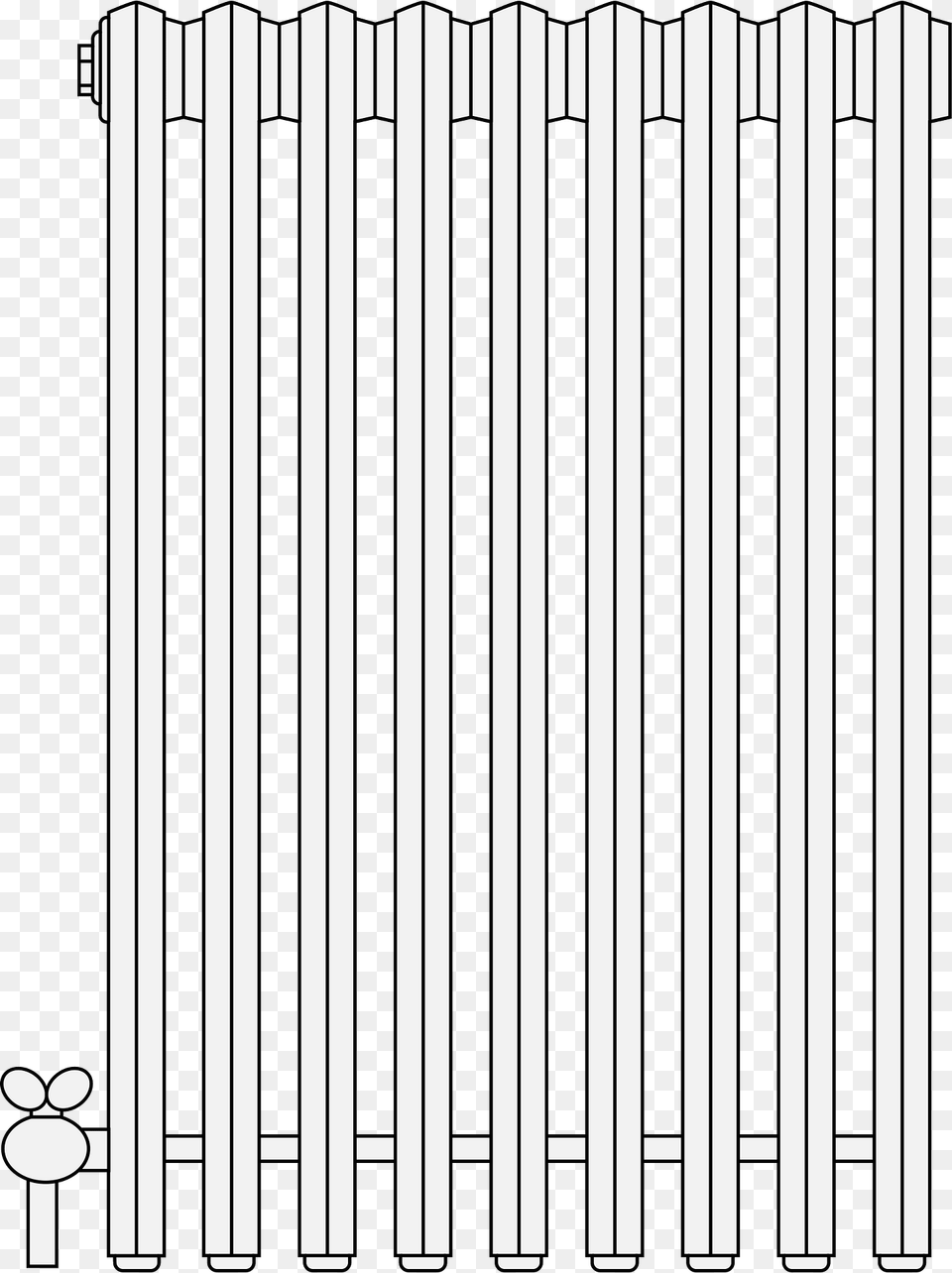 Radiator Clipart, Fence, Gate, Picket Free Png