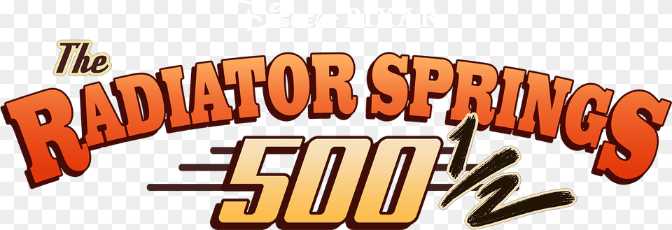 Radiator Springs 500 Calligraphy, Text Png Image