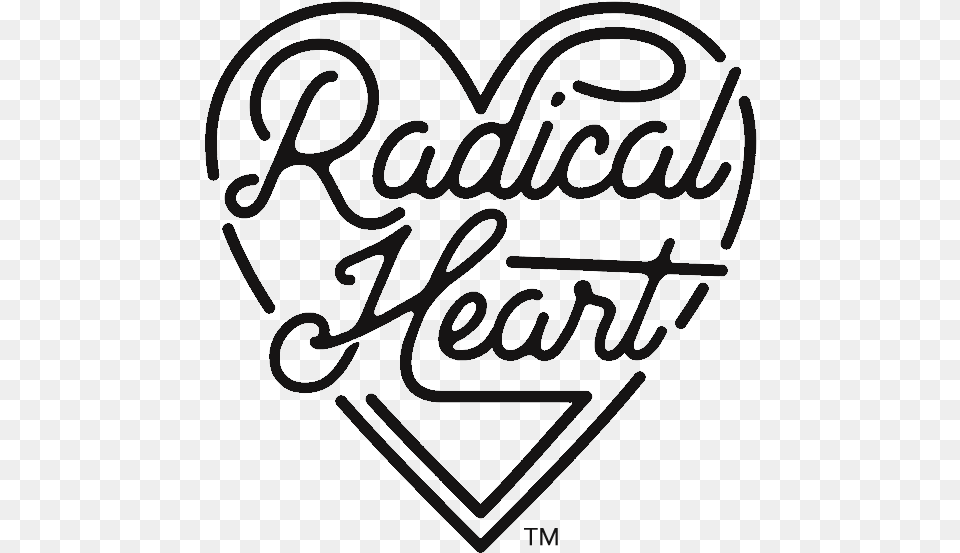 Radical Heart Blk Heart, Text Png Image