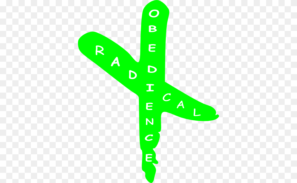 Radical Obedience Cross Clipart For Web, Symbol Free Transparent Png