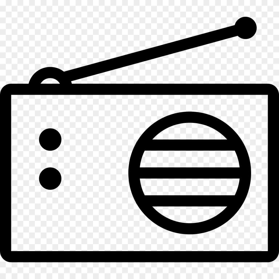 Radio, Gray Free Transparent Png