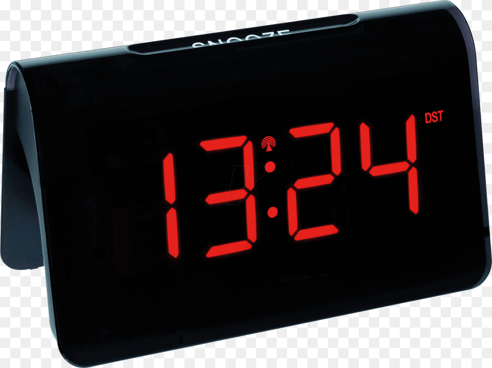 Radio Alarm Clock Black Red Led Display Tfa Dostmann Tfa Digital Clock, Computer Hardware, Electronics, Hardware Png