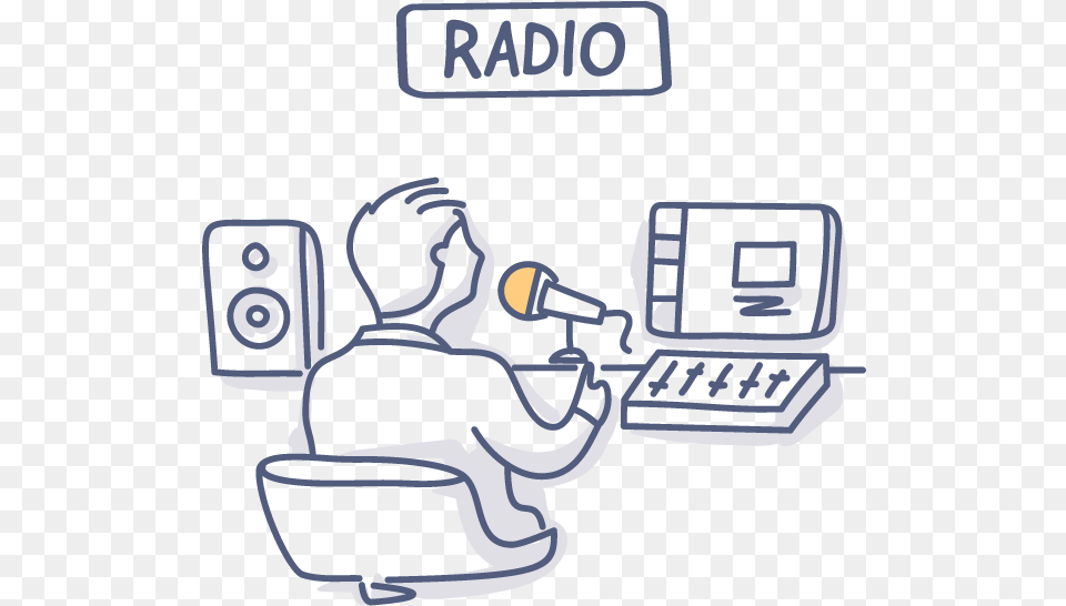 Radio Cartoon, Computer, Electronics, Pc, Bulldozer Free Png Download