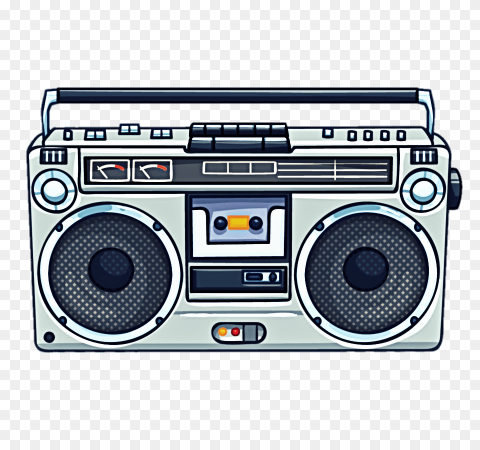 Radio Cassette Boombox Radio Radiocassette, Electronics, Stereo, Cassette Player, Camera Png Image