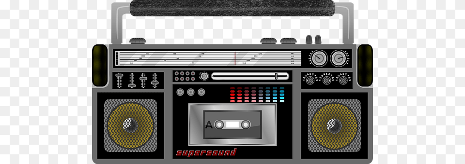 Radio Cassette Player Cassette Tape Boombox, Electronics, Scoreboard, Cassette Player, Stereo Free Transparent Png