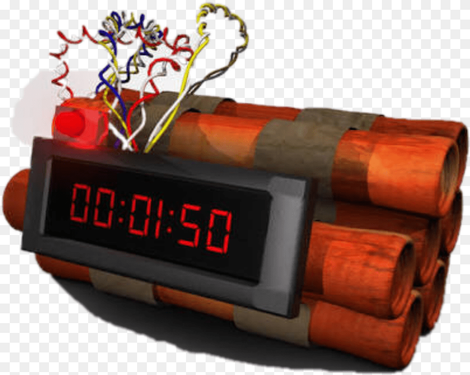 Radio Clock Download Bomba Na Politca, Weapon, Dynamite, Ammunition, Bomb Free Transparent Png