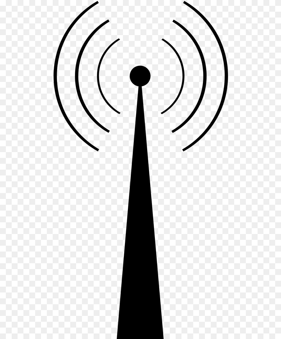 Radio Communication Tower Clipart Download Radio Tower Vector, Gray Png Image