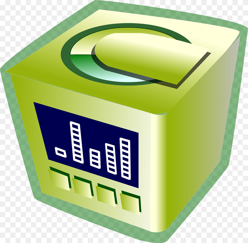 Radio Compact Disc Player Cd Green Equalizer Icon, Mailbox Free Png Download