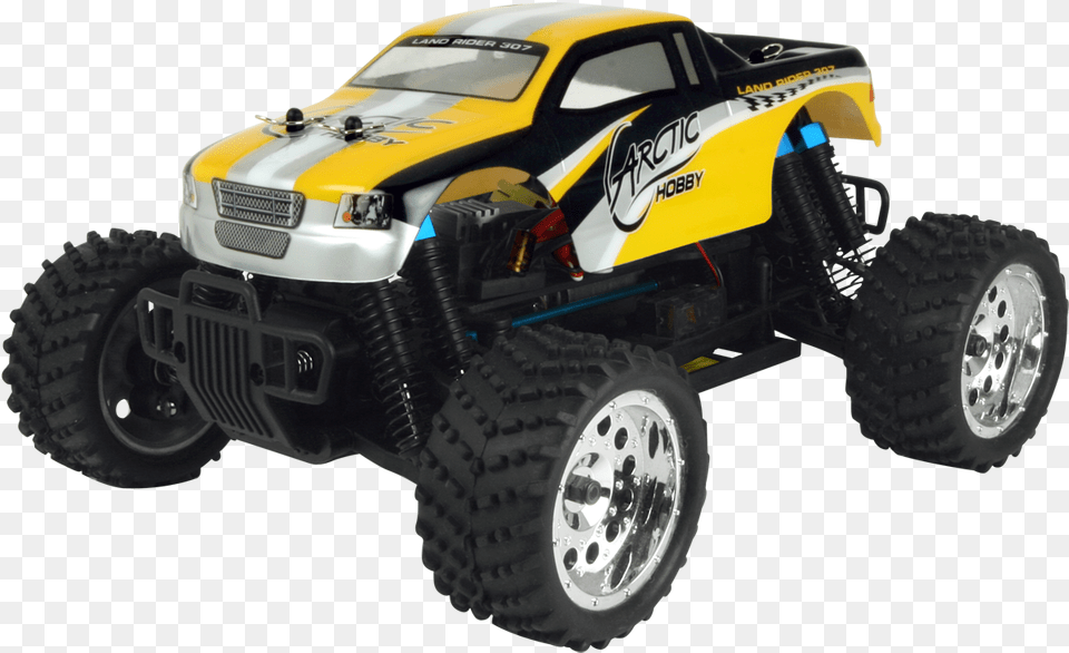 Radio Controlled Car Tire Monster Truck Radiocontrolled Remote Control Car Transparent Background, Machine, Wheel, Buggy, Transportation Free Png Download