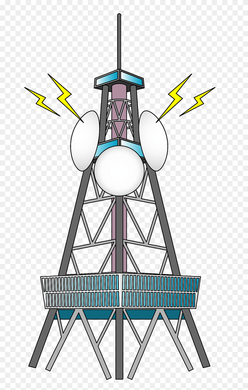 Radio Masts And Towers Clipart, Electrical Device Free Transparent Png