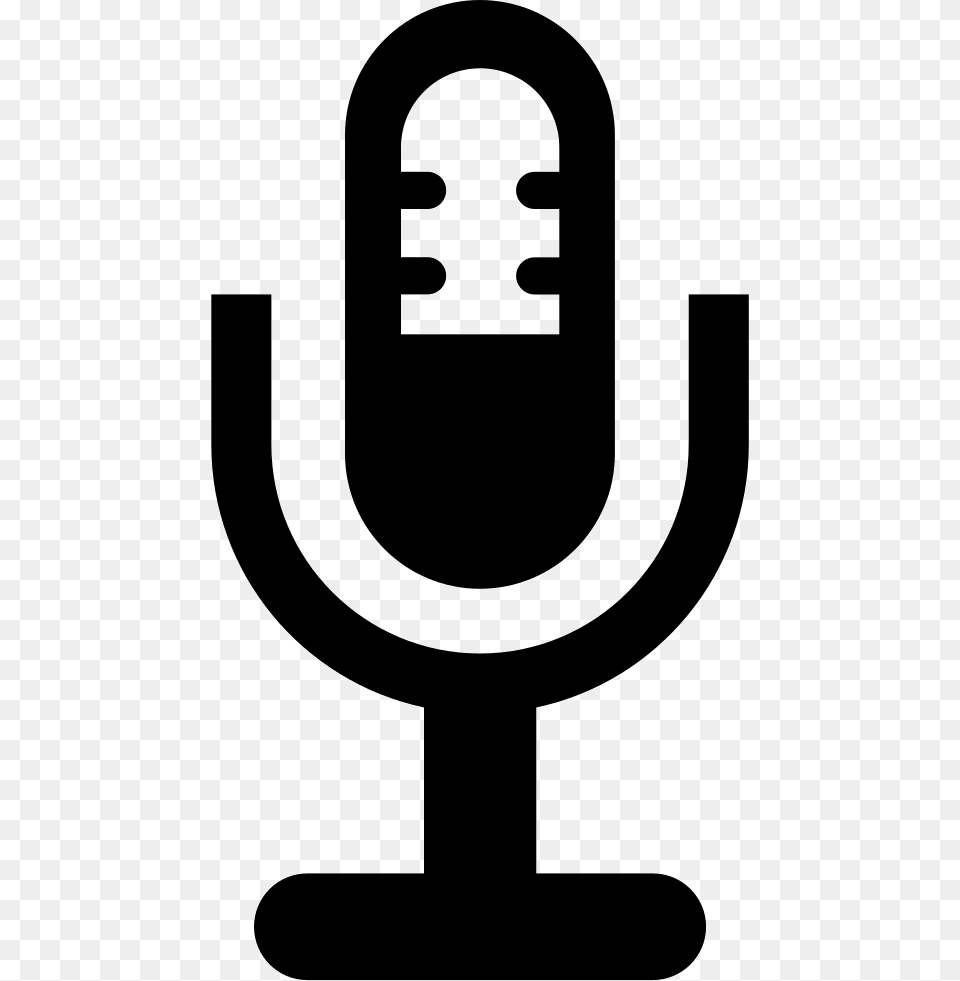 Radio Microphone Emblem, Electrical Device, Stencil Free Png Download