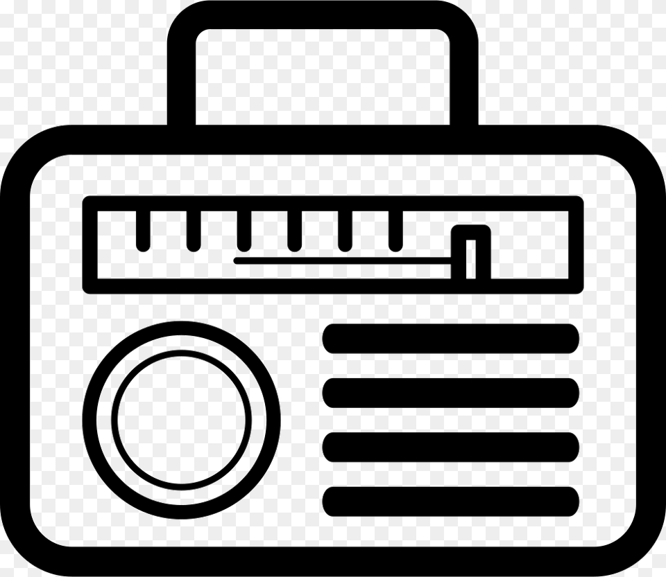 Radio Of Rounded Rectangular Shape Design Icon, Electronics, First Aid Free Png