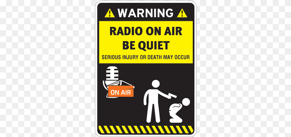 Radio On Air Be Quiet Vacation Do Not Disturb, Sign, Symbol, Advertisement, Poster Png Image