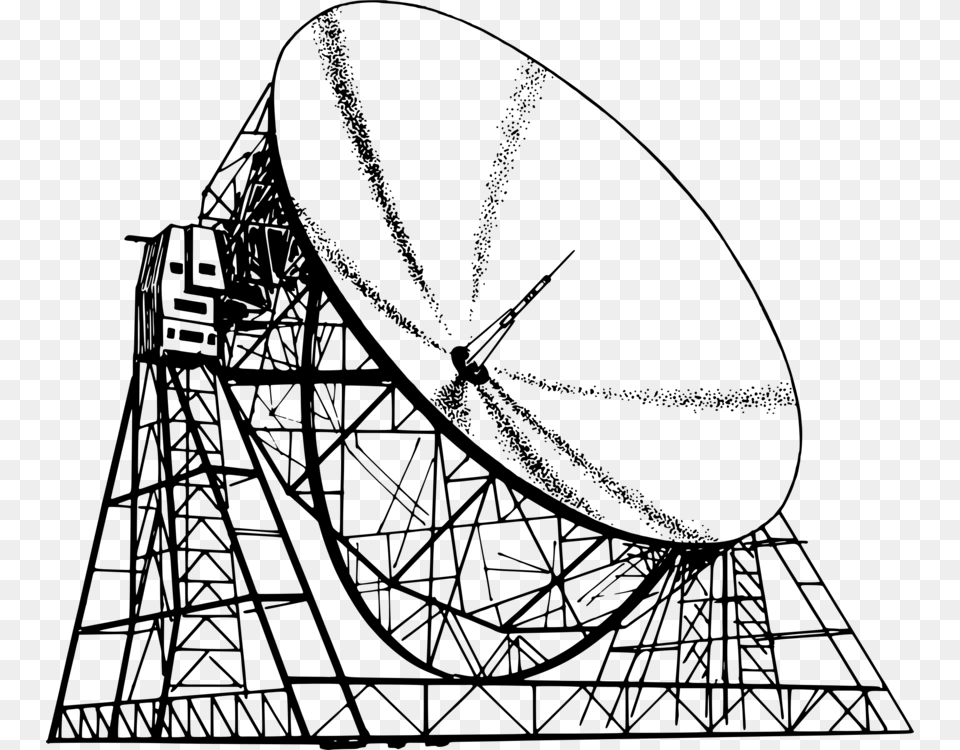 Radio Telescope Drawing Radio Telescope Line Art, Gray Png Image