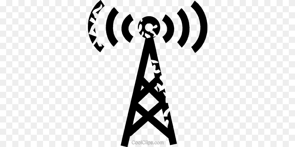 Radio Tower Royalty Free Vector Clip Art Illustration, Person Png Image