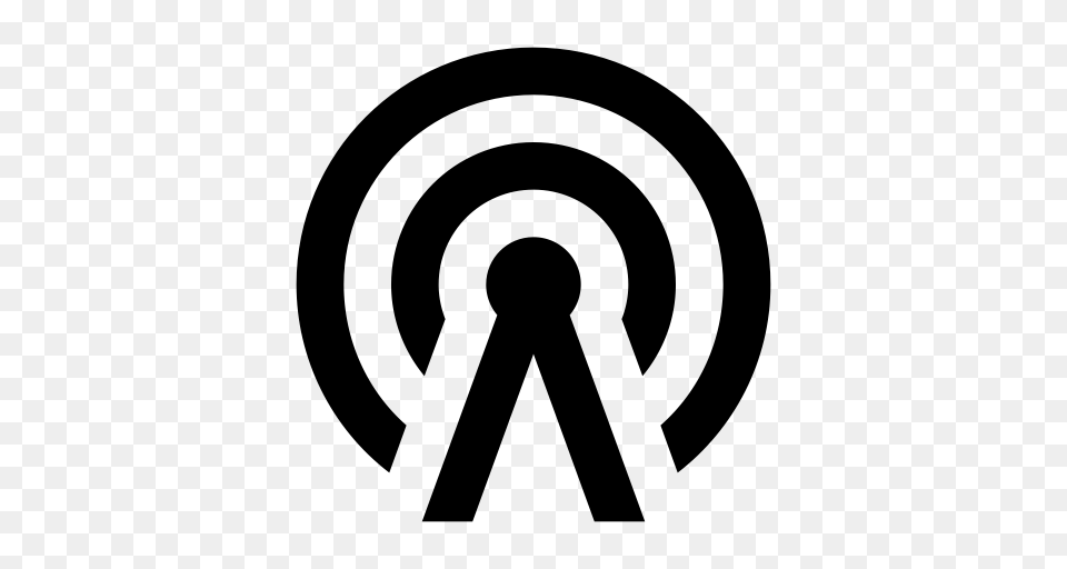 Radio Tower Tower Icon With And Vector Format For, Gray Free Transparent Png