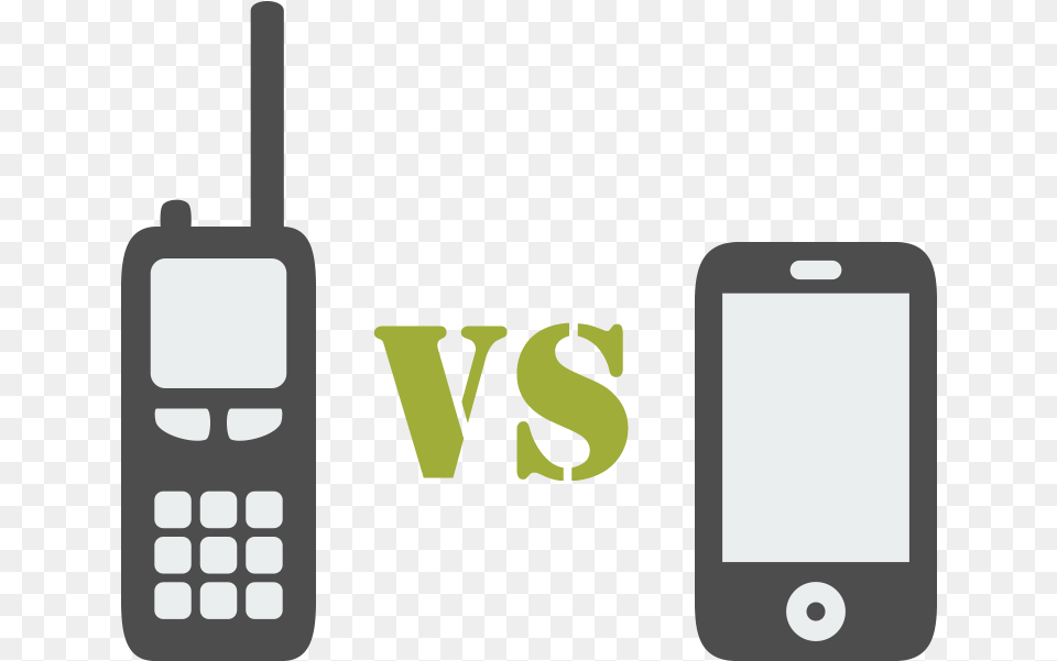 Radio Vs Cell Feature Phone, Electronics, Mobile Phone Free Png