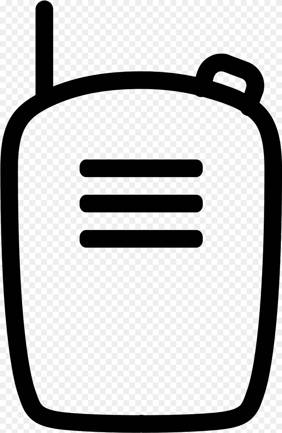 Radio Walkie Talkie Icon, Gray Png