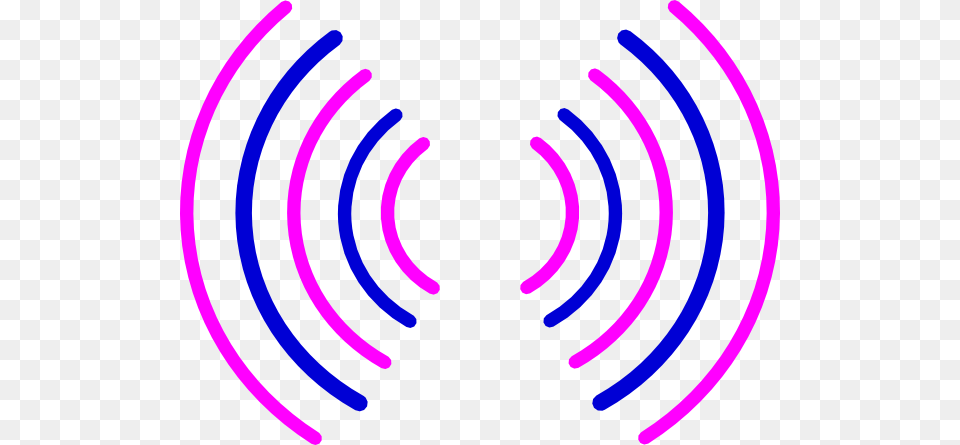 Radio Waves Pink And Blue Svg Clip Arts 600 X 445 Px, Water Png