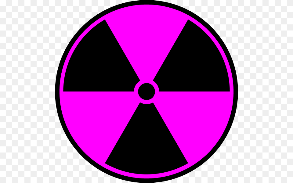 Radioactive Clipart Nuclear Sign, Purple, Disk, Symbol Png