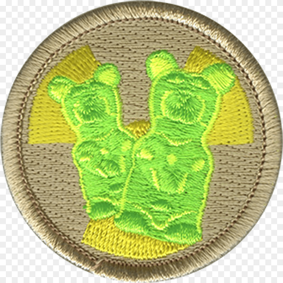 Radioactive Gummy Bear Patrol Patch Solid, Badge, Logo, Symbol Free Png