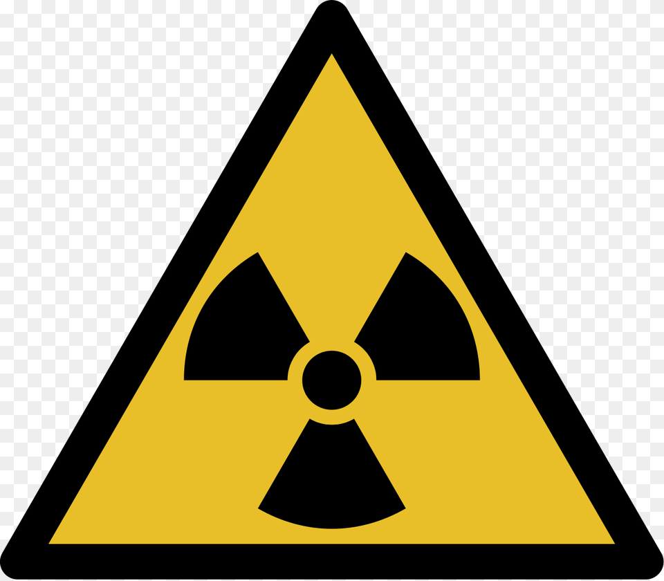 Radioactive Lab Safety Symbol, Triangle, Sign, Rocket, Weapon Png Image