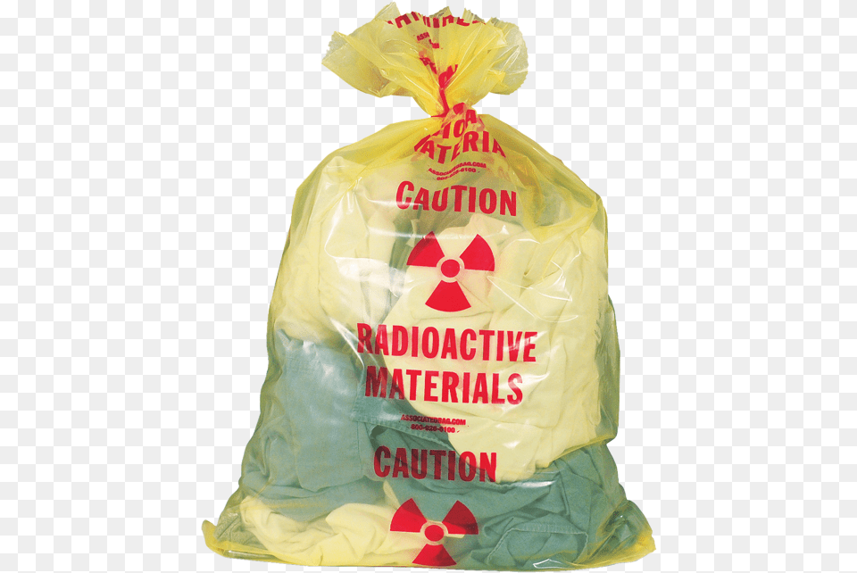 Radioactive Material Biohazard Waste Bags, Bag, Plastic, Plastic Bag, Adult Free Png