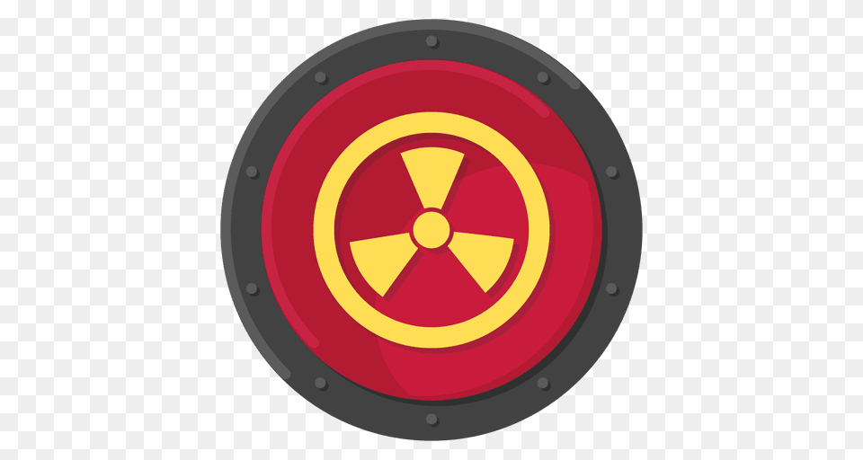 Radioactive Metal Symbol Color, Armor, Shield Free Png Download
