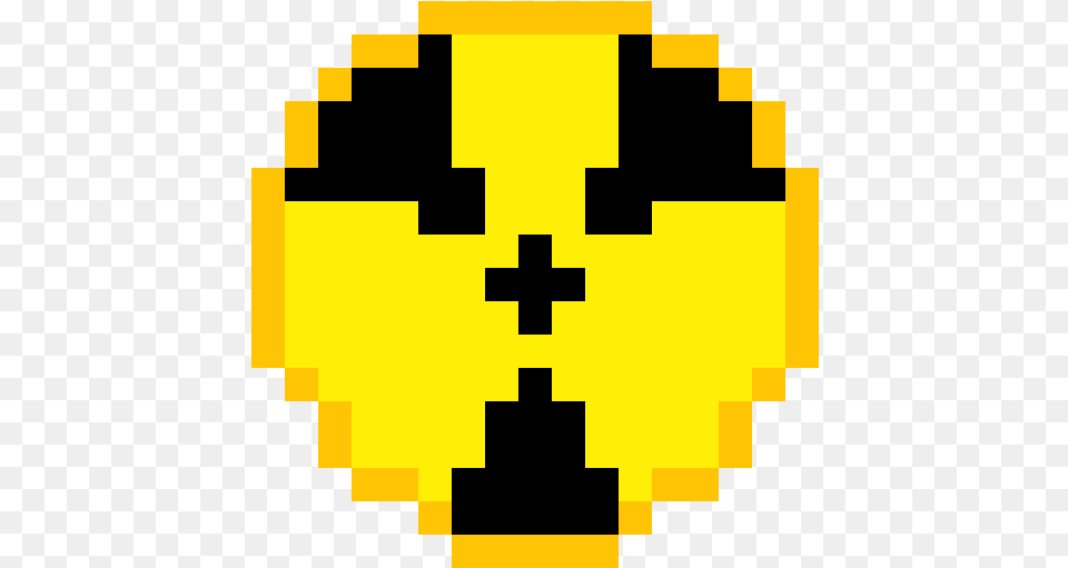 Radioactive Symbol Pixel Art, First Aid, Logo Free Png Download