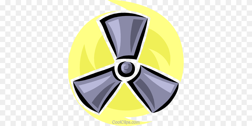 Radioactive Symbol Royalty Vector Clip Art Illustration, Machine, Propeller, Disk Free Png