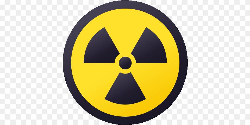 Radioactive Symbols Gif Radioactive Symbols Joypixels Discover U0026 Share Gifs Radyasyon Emojisi, Sign, Symbol, Road Sign, Vehicle Png Image