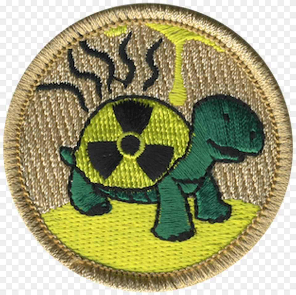 Radioactive Turtle Patrol Patch Emblem, Badge, Logo, Symbol, Animal Free Png
