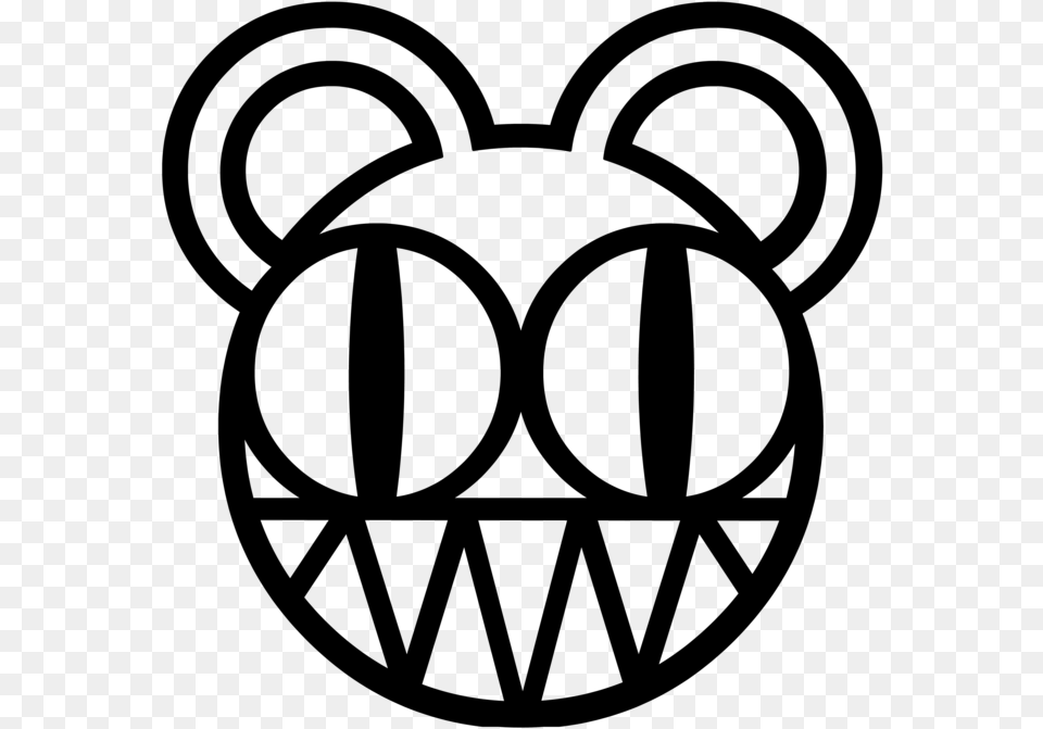 Radiohead Bear Logo Radiohead Bear, Machine, Wheel, Symbol Free Transparent Png