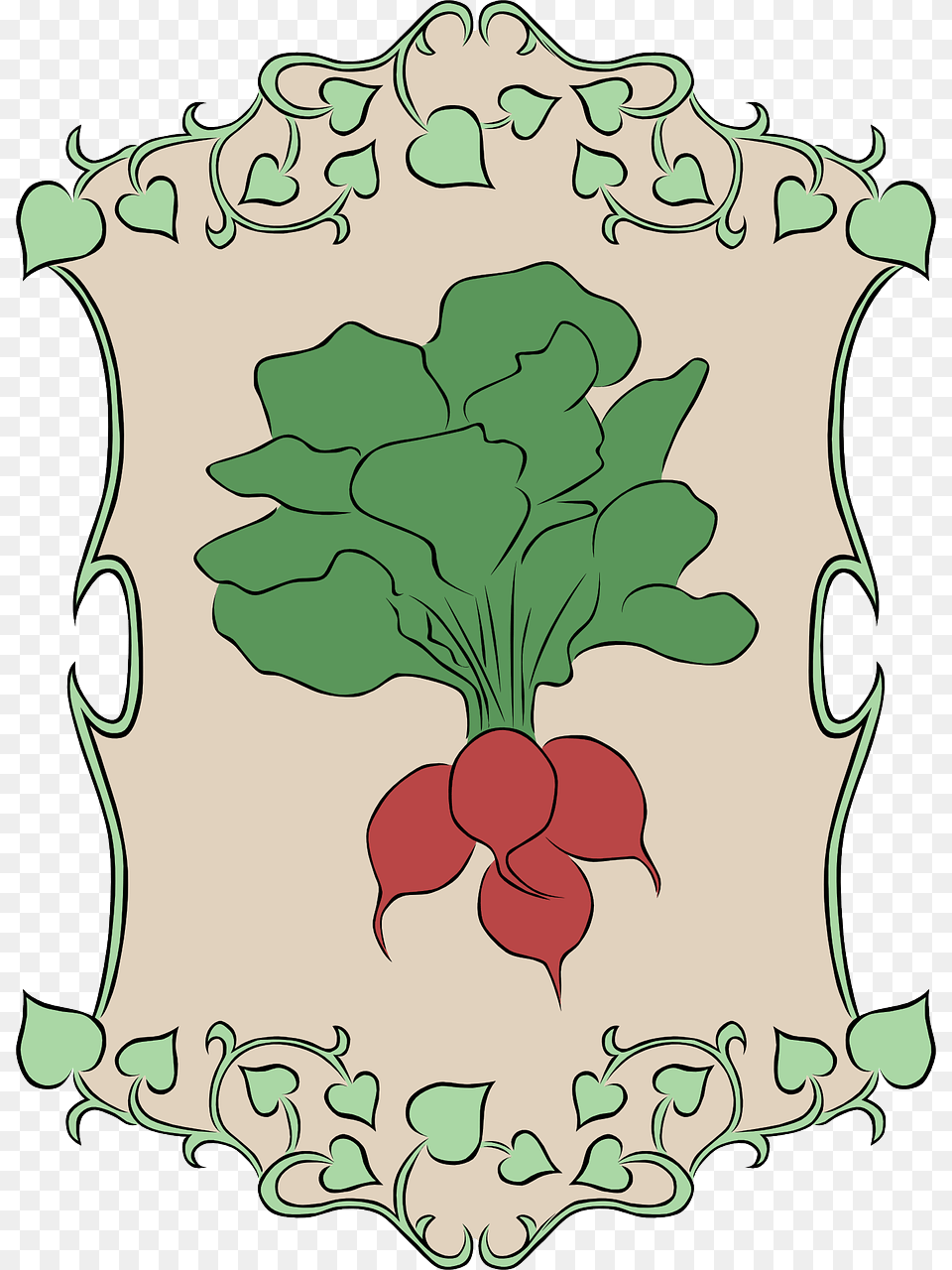 Radish Garden Vegetable Picture Poison Ivy Border Clipart, Food, Produce, Plant Free Png Download