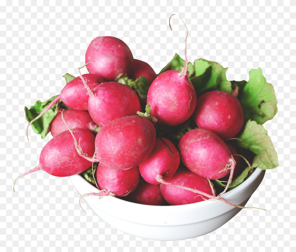 Radish In A Bowl Image, Food, Plant, Produce, Vegetable Free Png Download