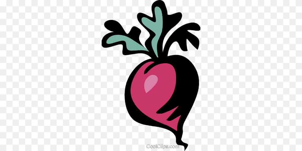 Radish Royalty Vector Clip Art Illustration, Food, Produce, Plant, Vegetable Png