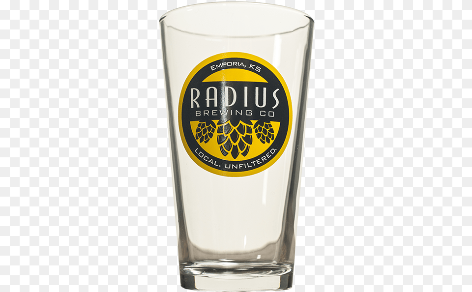 Radius Pint Glass Pint Glass, Alcohol, Beer, Beverage, Beer Glass Png Image