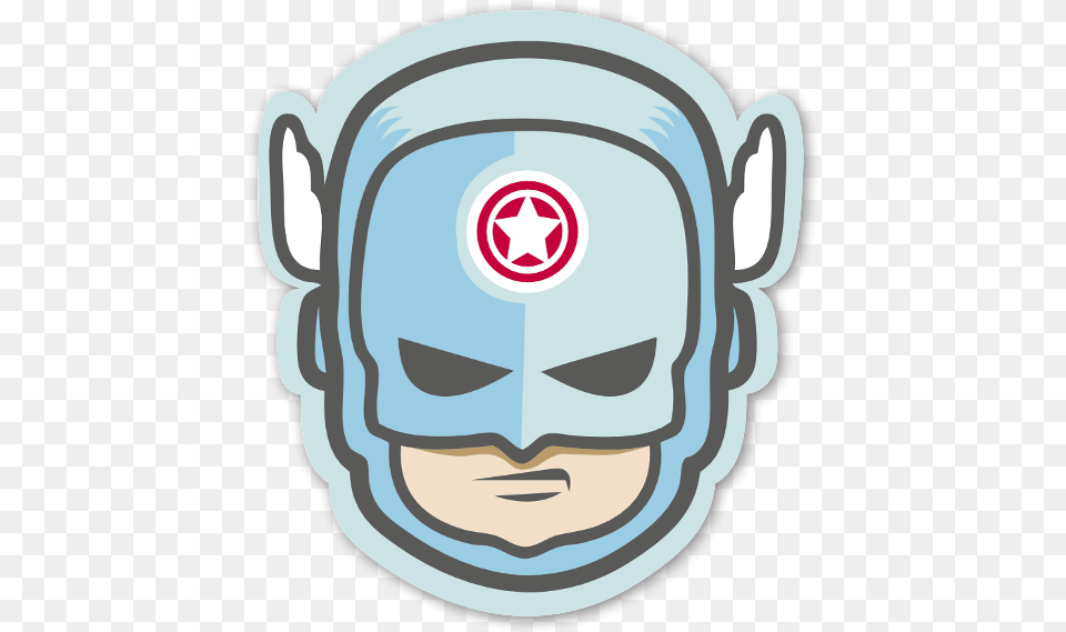 Rafael Captn America Sticker Illustration, Photography, Face, Head, Person Png Image