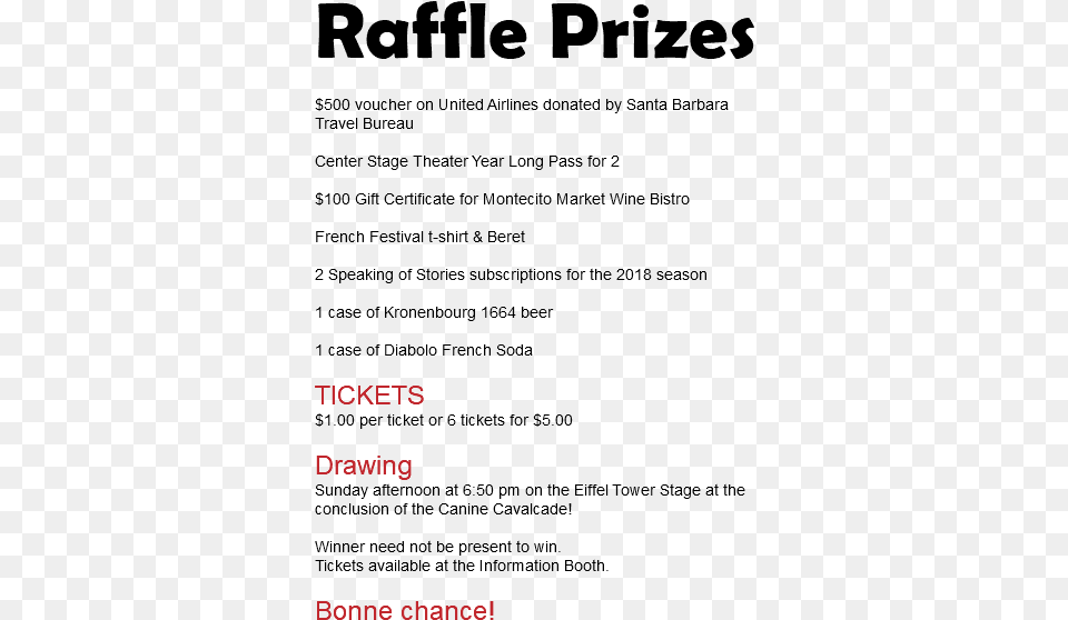 Raffle Prizes 500 Voucher On United Airlines Donated Santa Barbara Travel Png