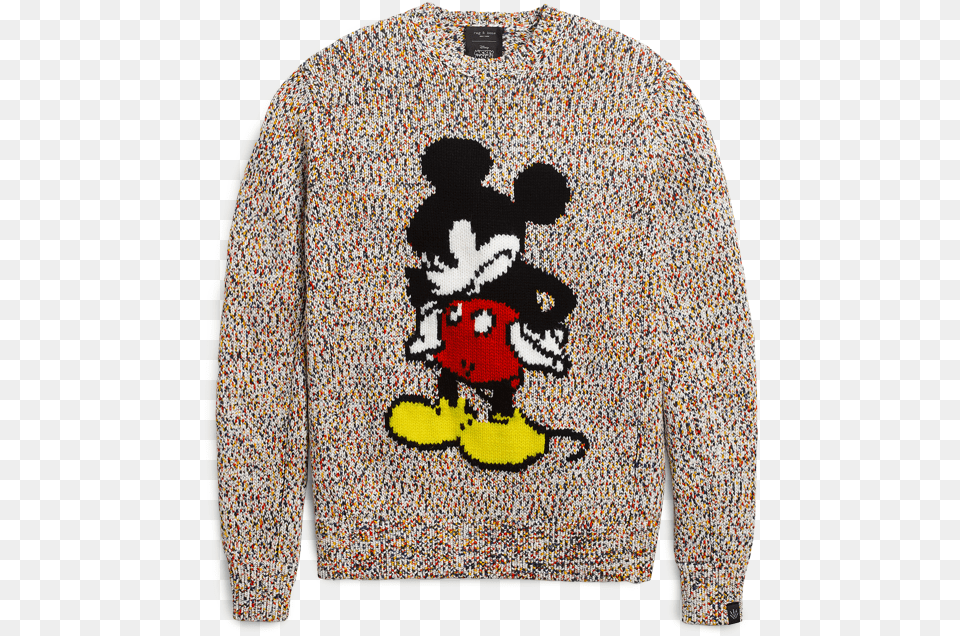 Rag Amp Bone Graphic Sweater Rag Amp Bone Mickey, Clothing, Knitwear, Sweatshirt, Baby Free Transparent Png