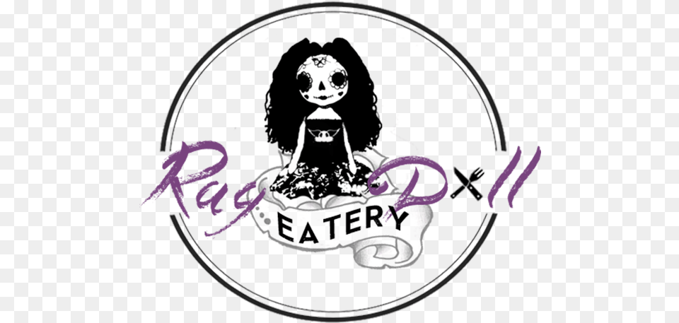 Rag Doll Eatery Logo Wo Slogan Doll, Baby, Person, Face, Head Free Transparent Png