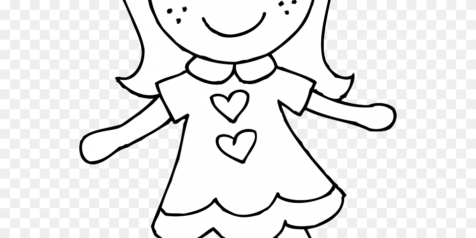 Ragdoll Clipart Dall, Stencil, Baby, Person, Face Free Transparent Png