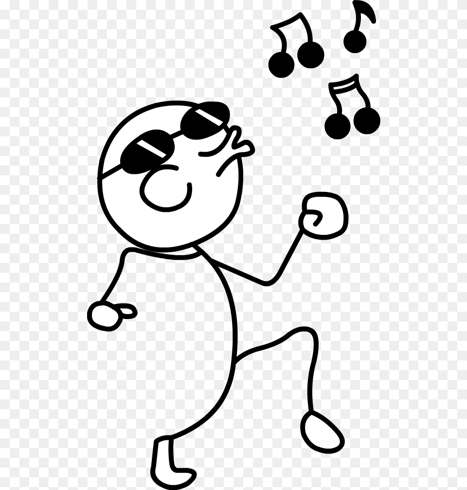 Rage Comics Whistle Guy Stick Figure With Sunglasses, Stencil, Astronomy, Moon, Nature Free Png Download