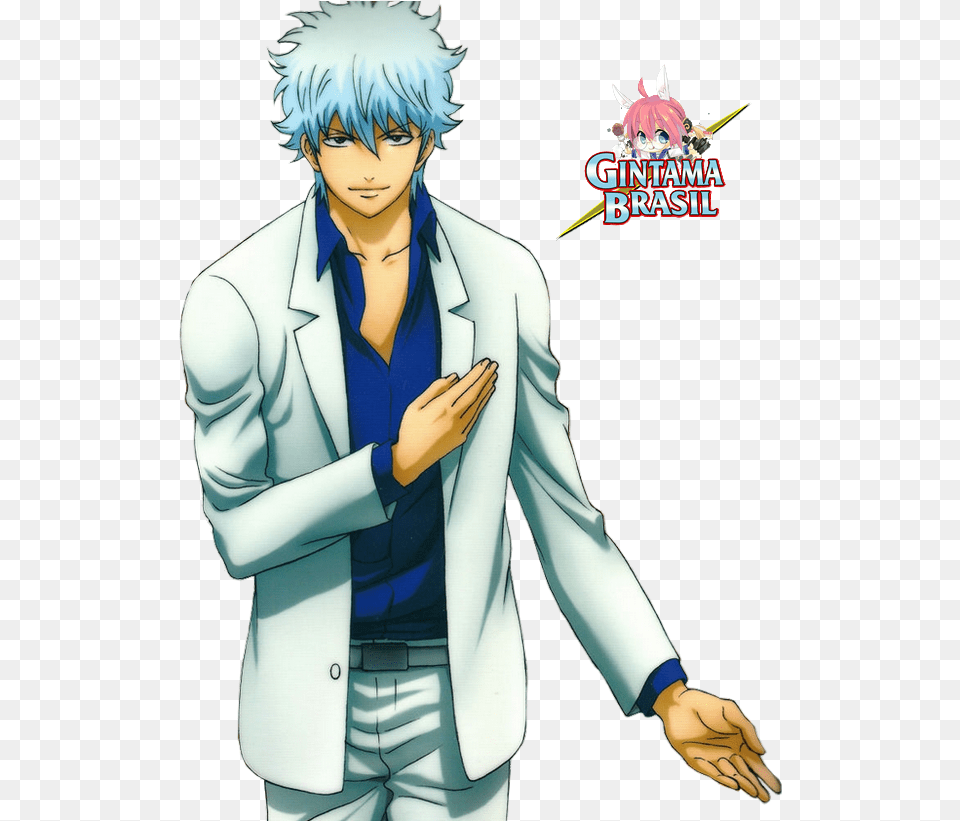 Rage Drawing Gintama Gintoki Sakata Gintoki Transparent, Publication, Book, Comics, Person Free Png Download