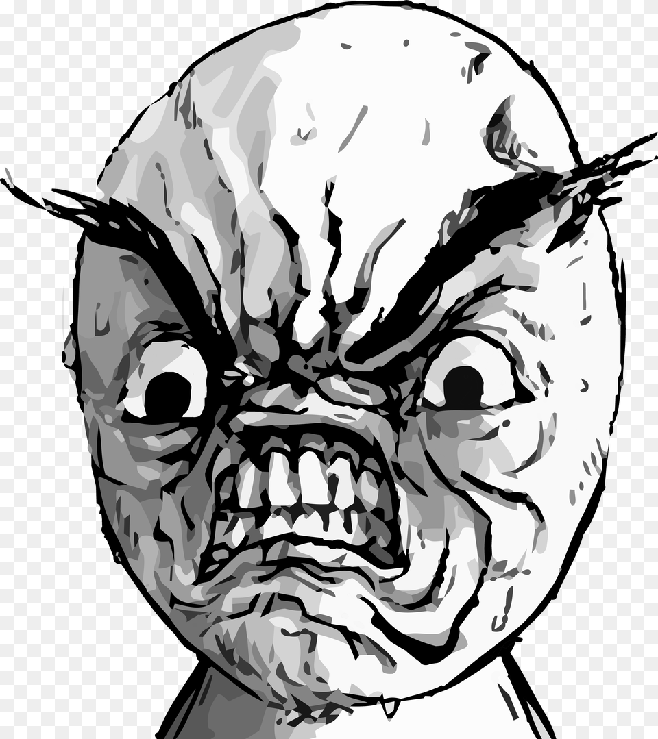 Rage Face By Rober Raik D4e0fxk Rage Face Meme, Art, Drawing, Baby, Person Free Png Download