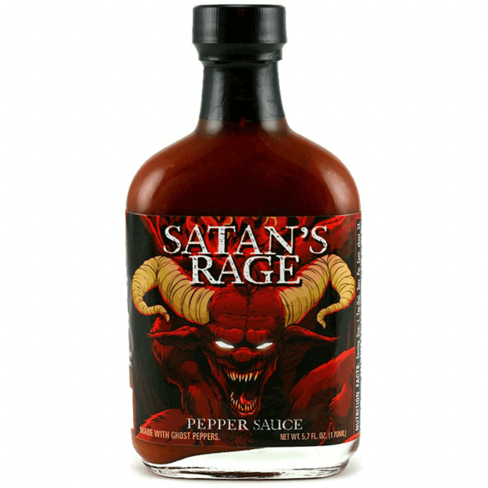 Rage Hot Sauce With Ghost Pepper Satan39s Rage Pepper Sauce With Ghost Pepper, Alcohol, Beverage, Liquor, Food Png